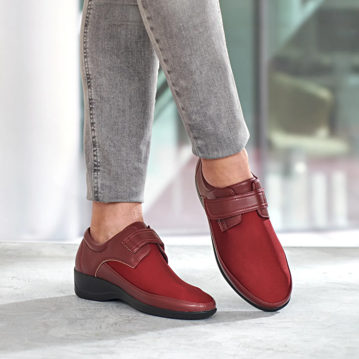 Schuh "Luisa" bordeaux
