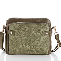 Schultertasche "Amelie" dunkelgrün Amélie di Santi