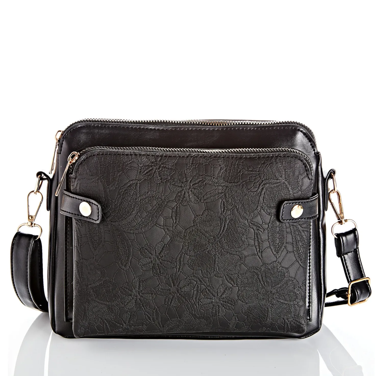 Schultertasche "Amelie" schwarz Amélie di Santi