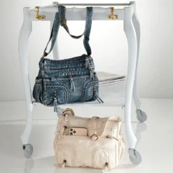 Schultertasche "Jeans" blau