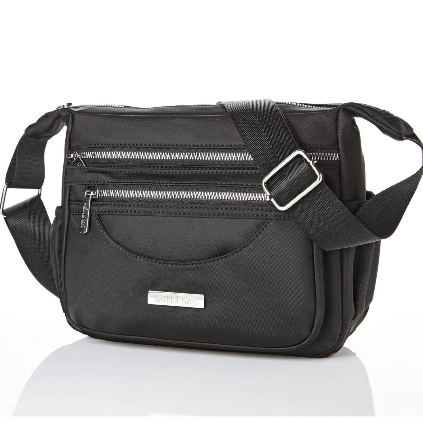 Schultertasche "Lily" schwarz