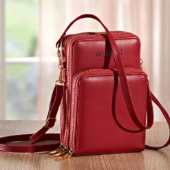 Schultertasche rot Amélie di Santi