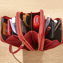 Schultertasche rot Amélie di Santi