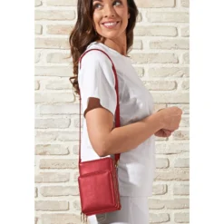 Schultertasche rot Amélie di Santi