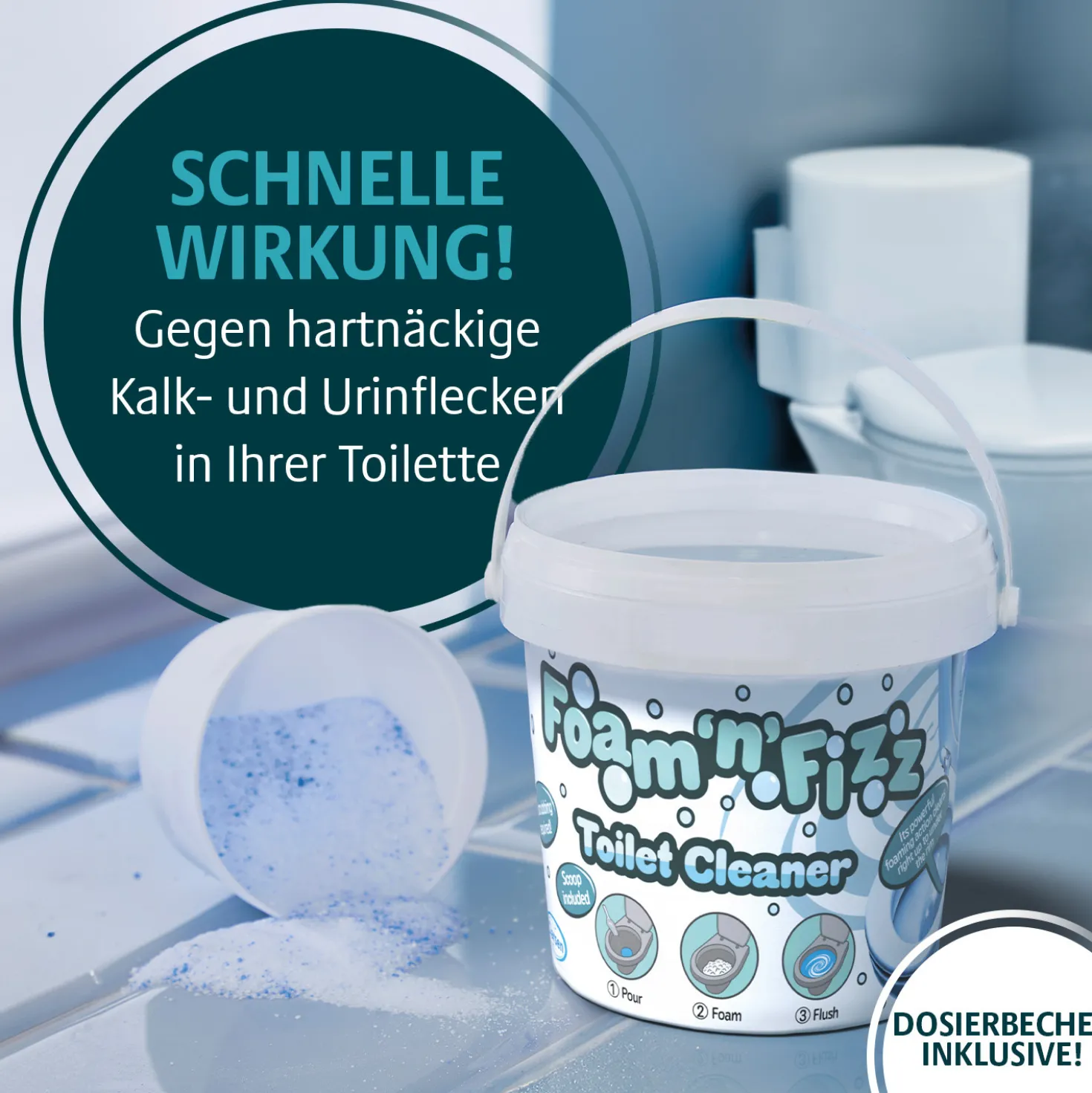 Schäumender WC-Reiniger "Foam & Fizz"