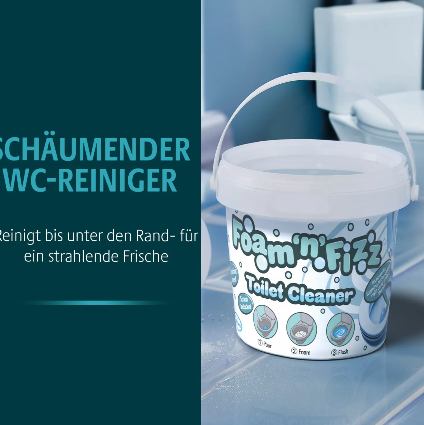 Schäumender WC-Reiniger "Foam & Fizz"