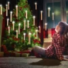 Schwebende LED-Kerzen mit Zauberstab-Fernbedienung 10er-Set Eldo