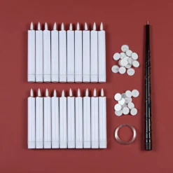 Schwebende LED-Kerzen mit Zauberstab-Fernbedienung 10er-Set Eldo