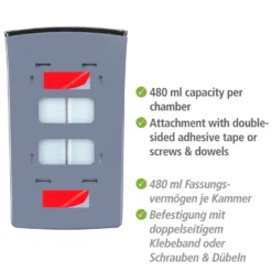 Seifenspender „Tartas“, 2-Kammer, chrom WENKO