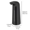 Sensor-Seifen- & Desinfektionsspender „Larino“, 400 ml, schwarz WENKO
