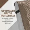 Sesselüberwurf beige Eldo