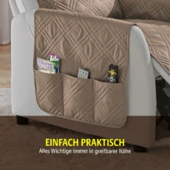 Sesselüberwurf beige Eldo