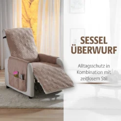 Sesselüberwurf beige Eldo