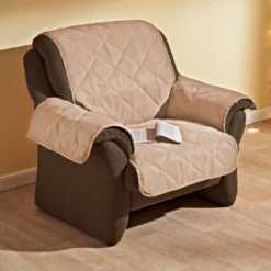 Sesselschoner beige 58 x 179 cm
