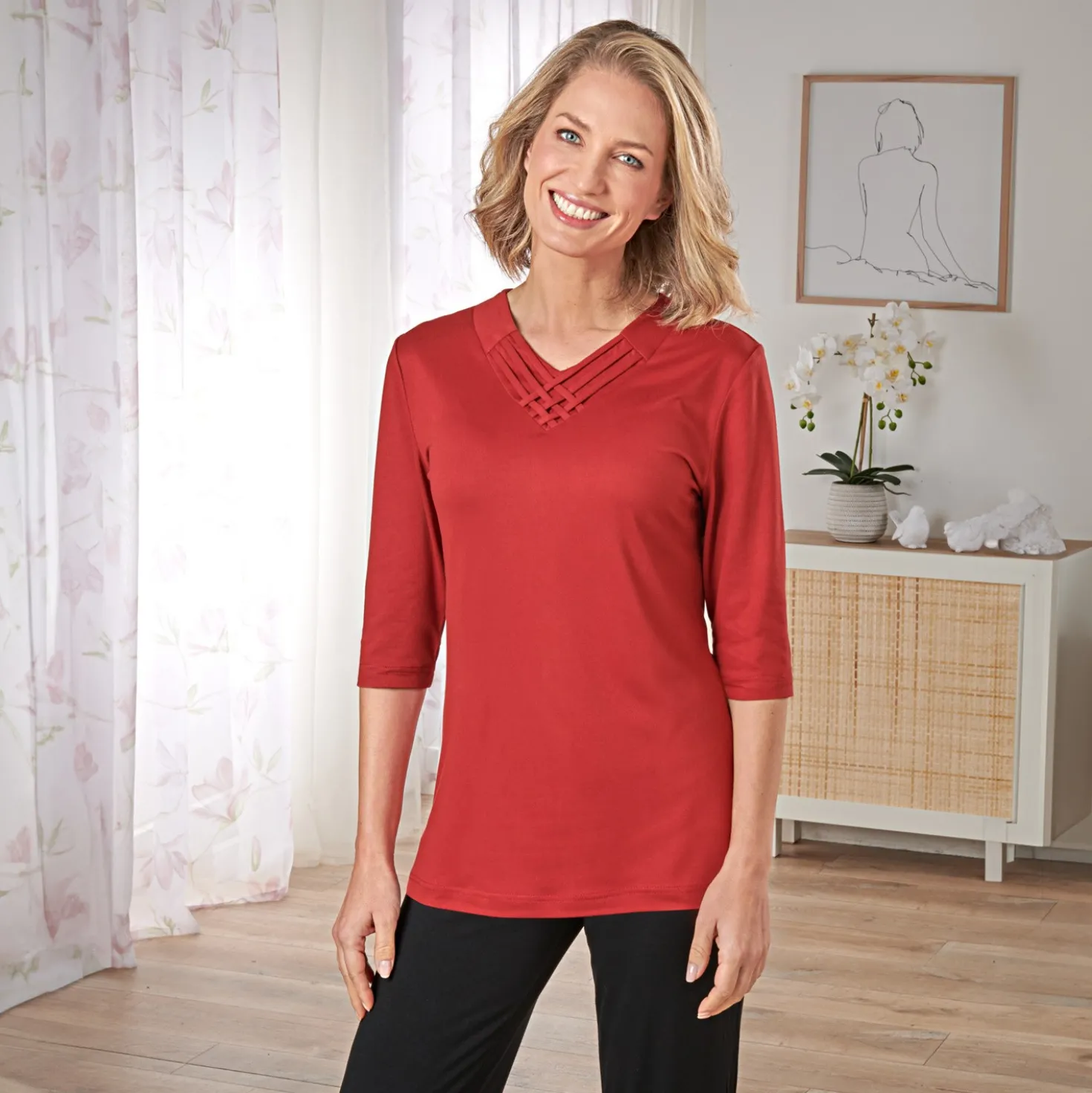 Shirt "Rieke" bordeaux Amélie di Santi