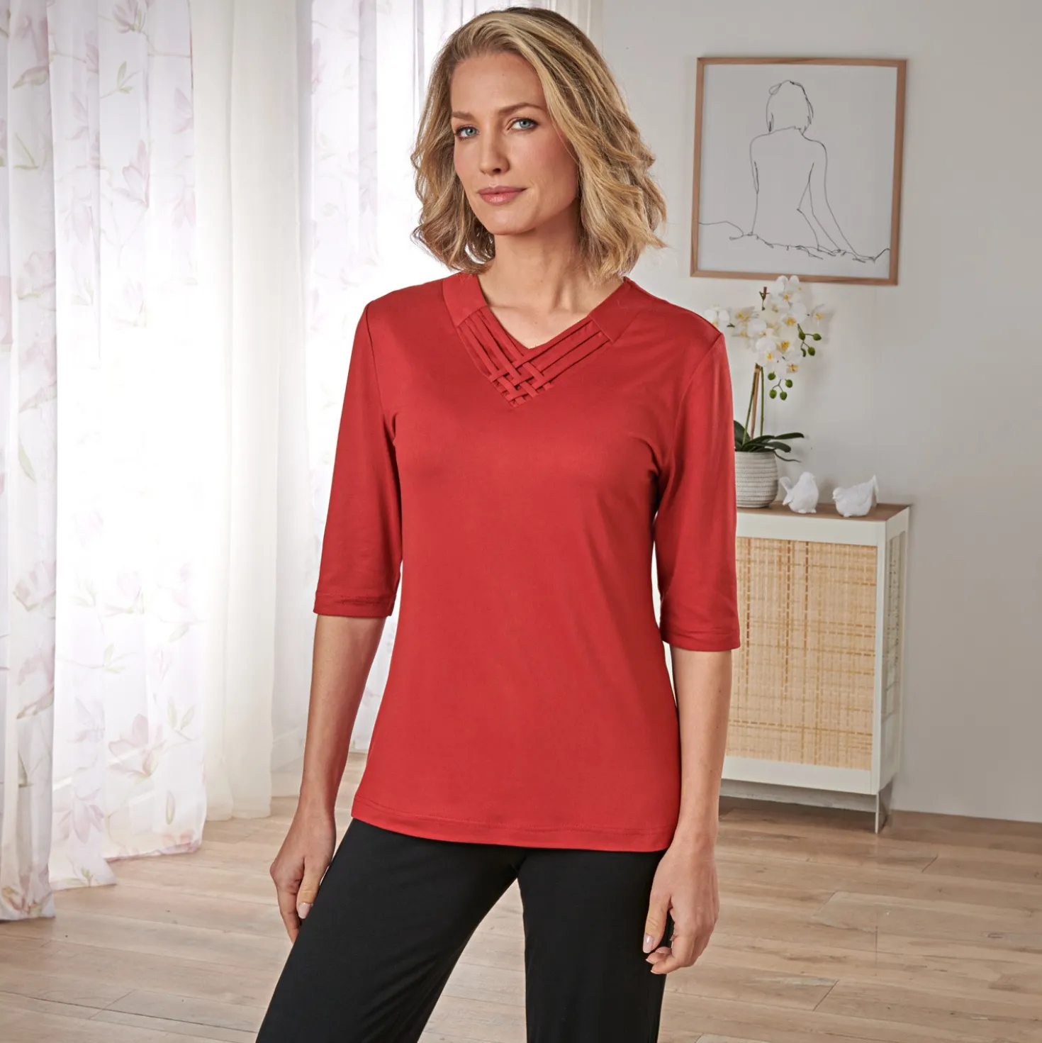 Shirt "Rieke" bordeaux Amélie di Santi