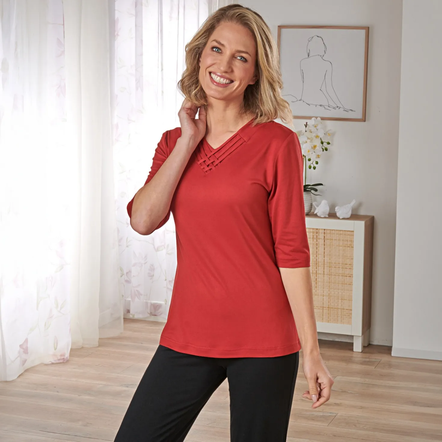 Shirt "Rieke" bordeaux Amélie di Santi