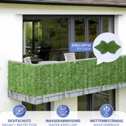 Sichtschutzmatte Efeu 3 x 1 m MAXIMEX