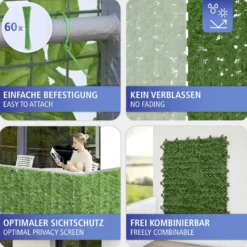 Sichtschutzmatte Efeu 3 x 1 m MAXIMEX