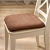 Sitzkissen mit rutschfester Unterseite braun 2er-Set Eldo