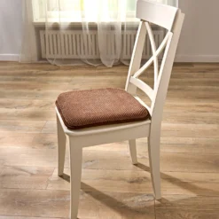 Sitzkissen mit rutschfester Unterseite braun 2er-Set Eldo