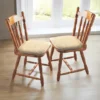 Sitzkissen mit rutschfester Unterseite beige 2er-Set Eldo