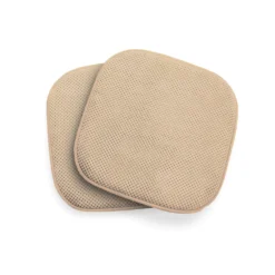 Sitzkissen mit rutschfester Unterseite beige 2er-Set Eldo