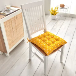Sitzkissen sonnengelb 37 x 37 cm Eldo
