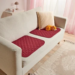 Sitzschoner burgund 2er-Set Eldo