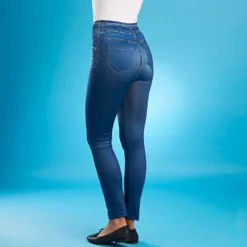 Slim-Jeggings mit Fleece-Futter blau Amélie di Santi