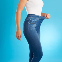 Slim-Jeggings mit Fleece-Futter blau Amélie di Santi