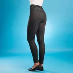 Slim-Jeggings mit Fleece-Futter schwarz Amélie di Santi