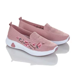 Slipper "Blumenranke" rosa