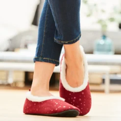 Slipper „Isabelle“ bordeaux