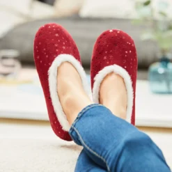 Slipper „Isabelle“ bordeaux
