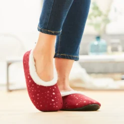Slipper „Isabelle“ bordeaux