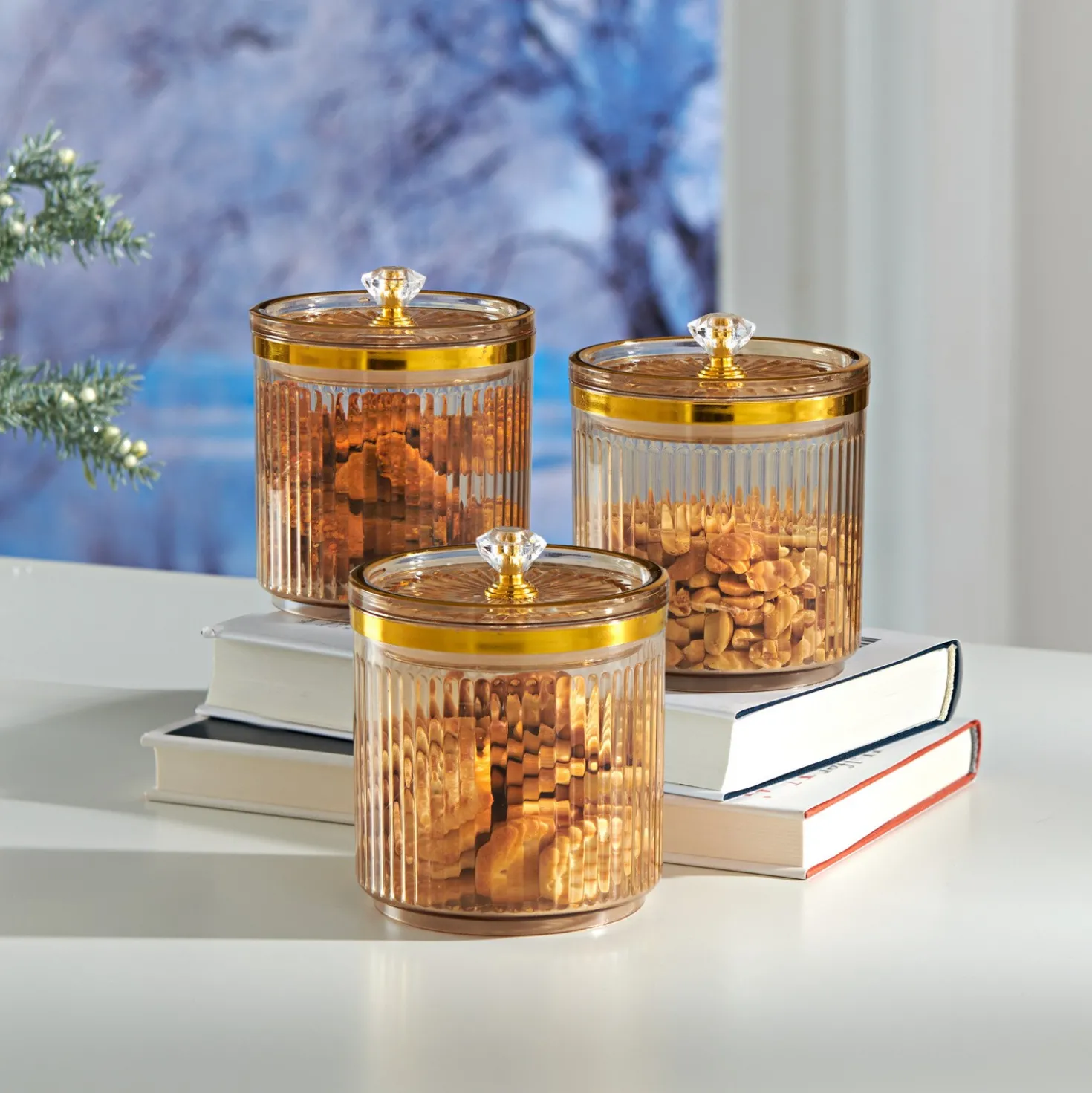 Snackbox mit Deckel 3er-Set Eldo