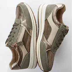 Sneaker "Anouk" grün-bronze