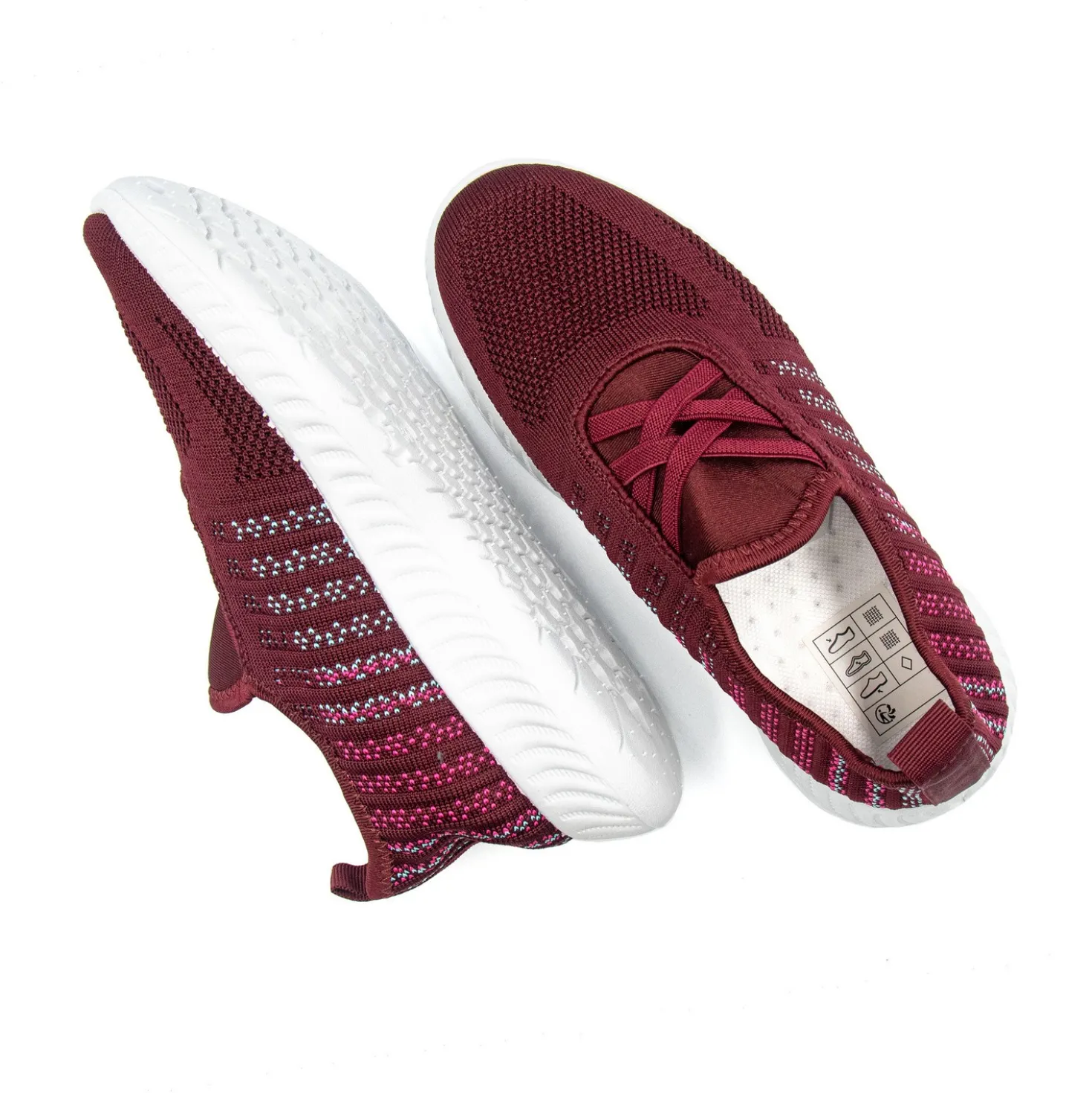 Sneaker elastisch, bordeaux