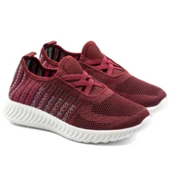 Sneaker elastisch, bordeaux