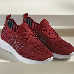 Sneaker elastisch, bordeaux
