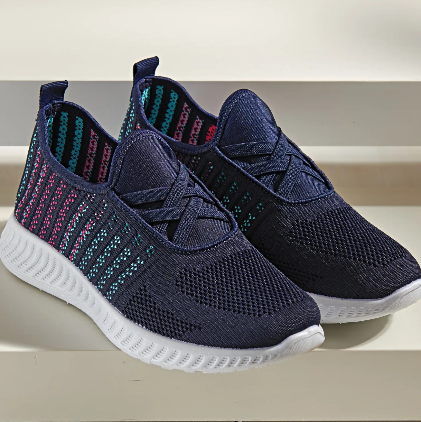 Sneaker elastisch, dunkelblau