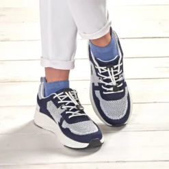 Sneaker "Ulli" blau-weiß