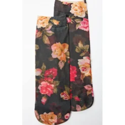 Socken floral + hautfarben 2 Paar