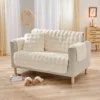 Sofaüberwurf 2-Sitzer "Bubble-Fleece" 120 x 150 cm creme Eldo
