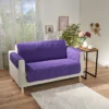 Sofaüberwurf 2-Sitzer lila