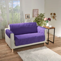 Sofaüberwurf 2-Sitzer lila