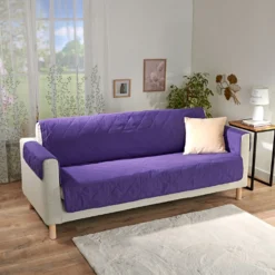 Sofaüberwurf 3-Sitzer lila