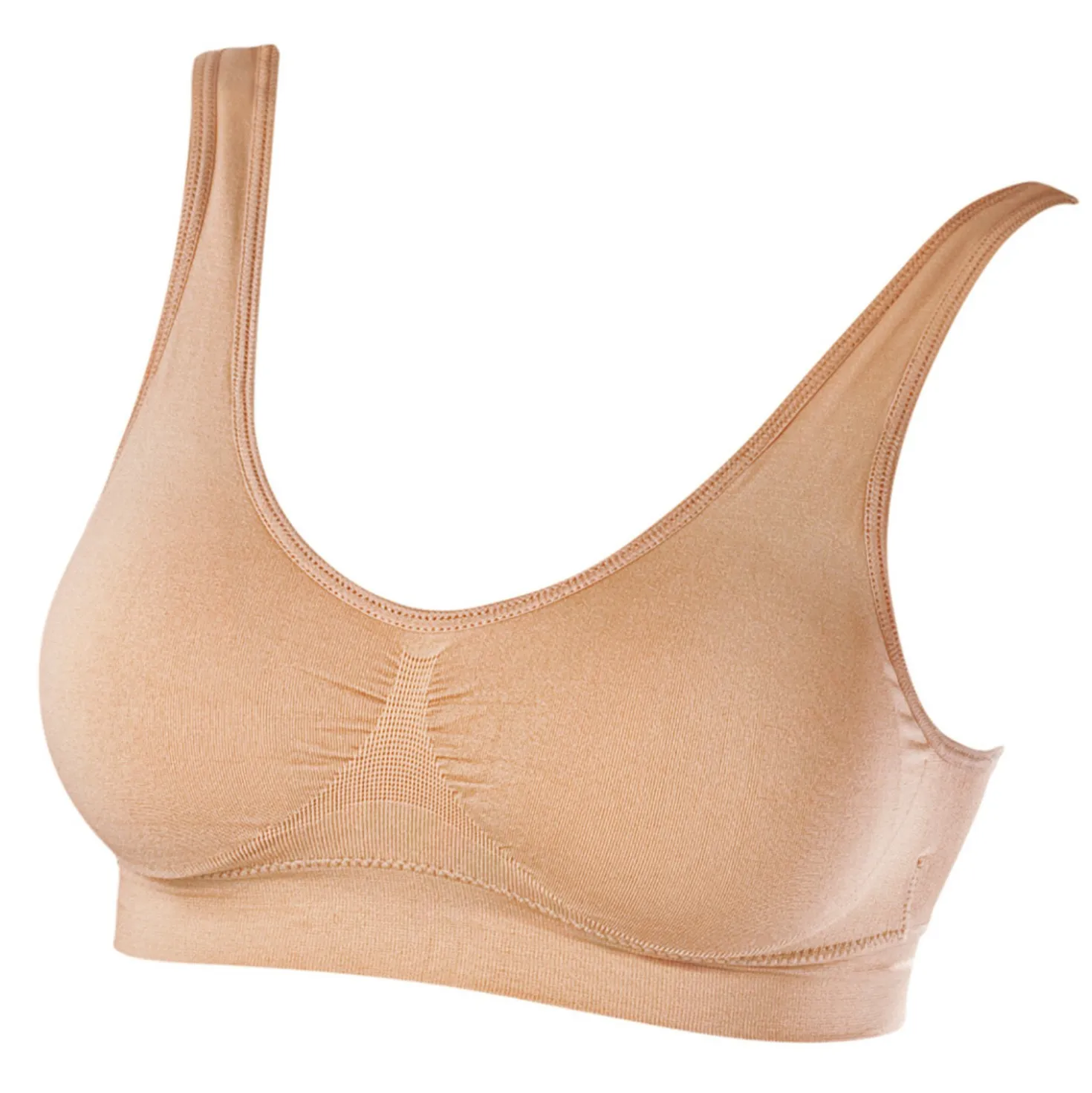 Soft-BH weiß/schwarz/haut 3er-Set