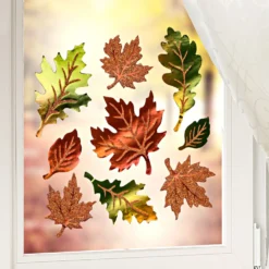 Soft-Fensterbilder "Herbstlaub"